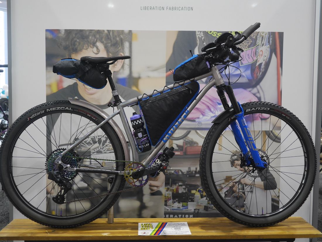 Eva Kloiber showcases her creation at the Philly Bike Expo