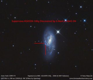 Supernova ASASSN-16fq in galaxy M66