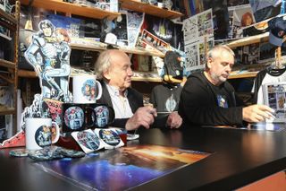 "Valerian" director Luc Besson and the comic's co-creator Jean-Claude Mézières met fans to sign the film's newly-released poster at New York Comic Con on Thursday, Oct. 6.