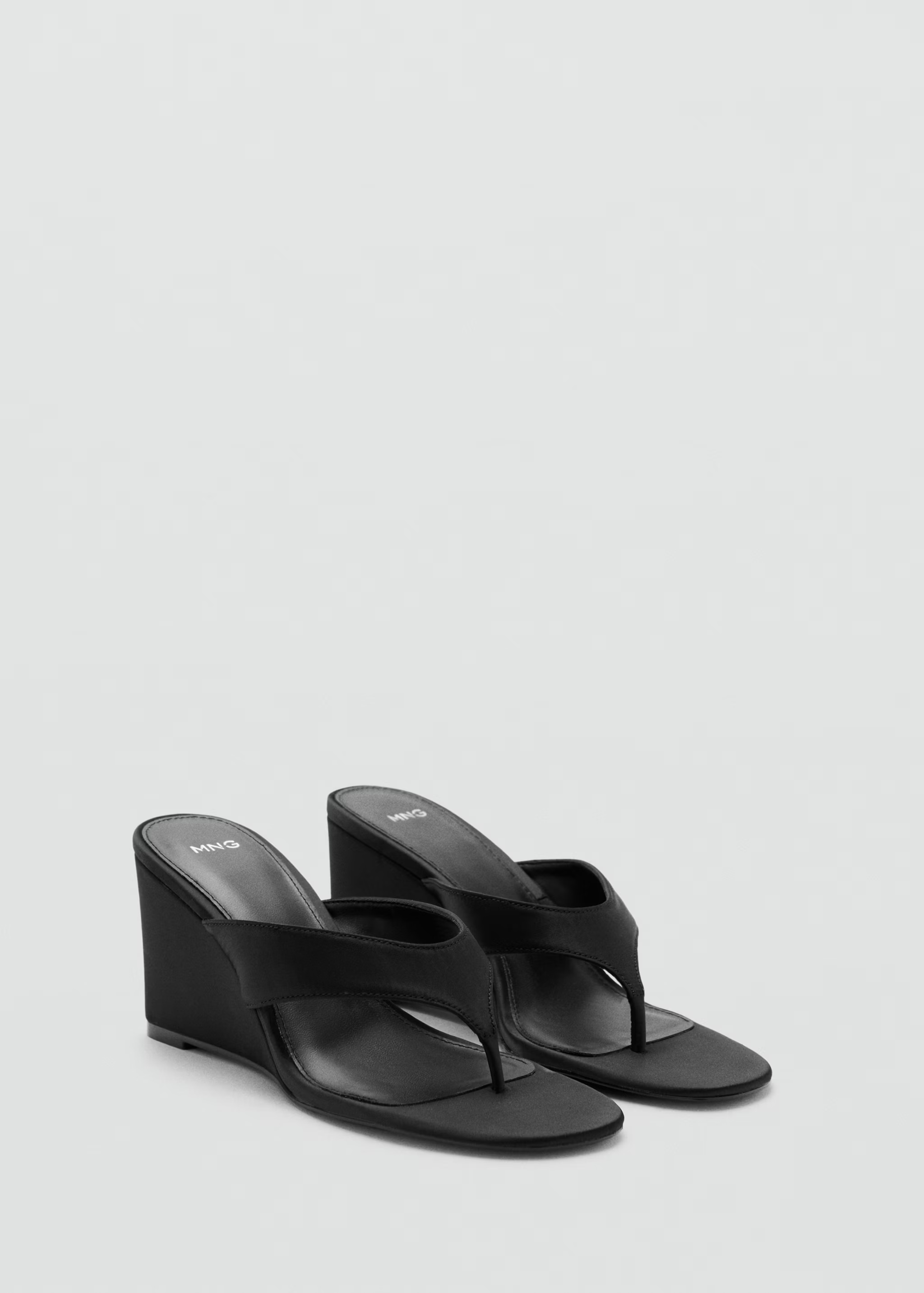 MANGO, Satin Strap Wedge Sandal - Women | Mango United Kingdom