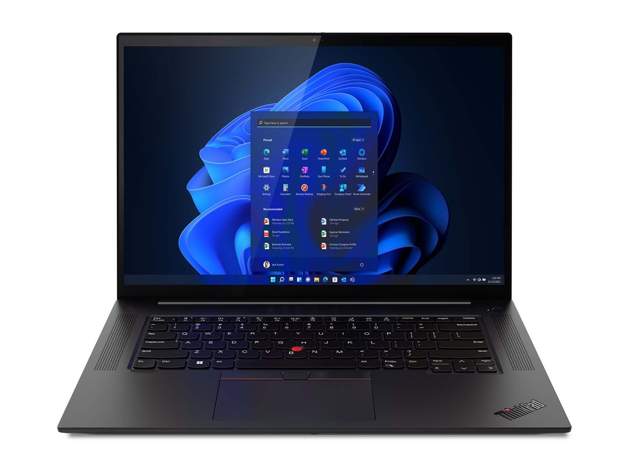 Lenovo Thinkpad X1 Extreme Gen5 Press