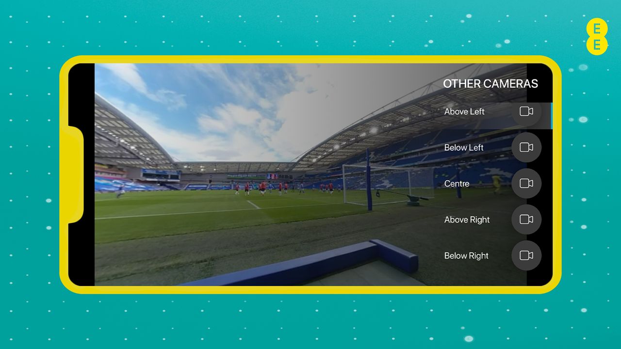 An example of the 360 experience in EE's new app