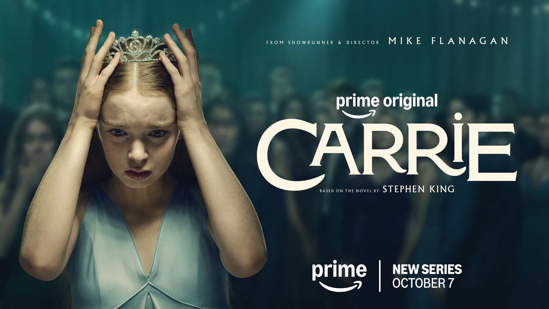 How to watch Carrie online β stream Stephen King TV adaptation from anywhere with a free trial 4 Summer H. Howell as Carrie on poster. Text reads