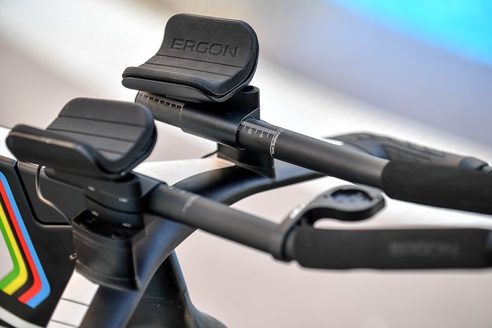 Ergon bars on Tony Martin's Canyon Speedmax CF SLX time trial bike