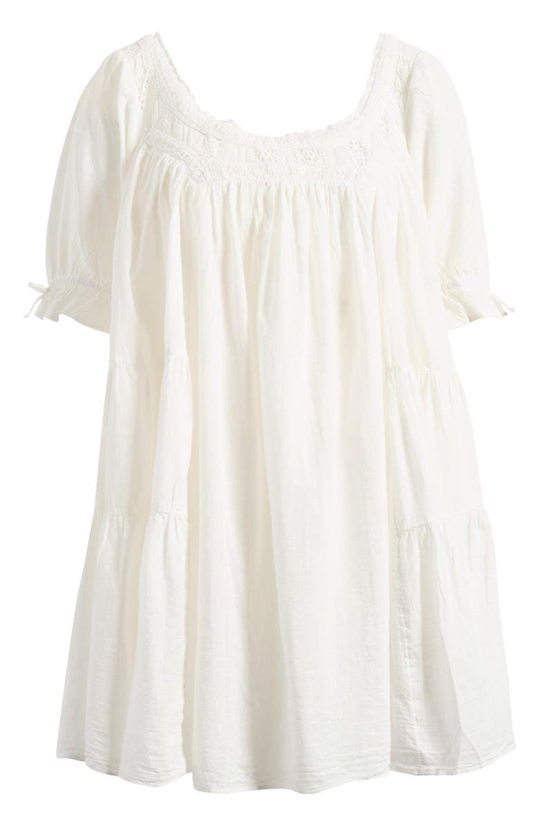 Sandy Shores Cotton Babydoll Minidress