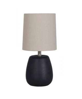 Polyresin Wood Accent Lamp - Threshold in black wood-finish base cut out image