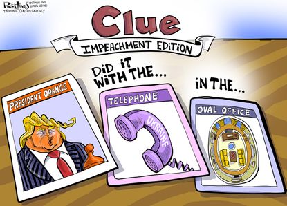 Political Cartoon U.S. Trump Impeachment