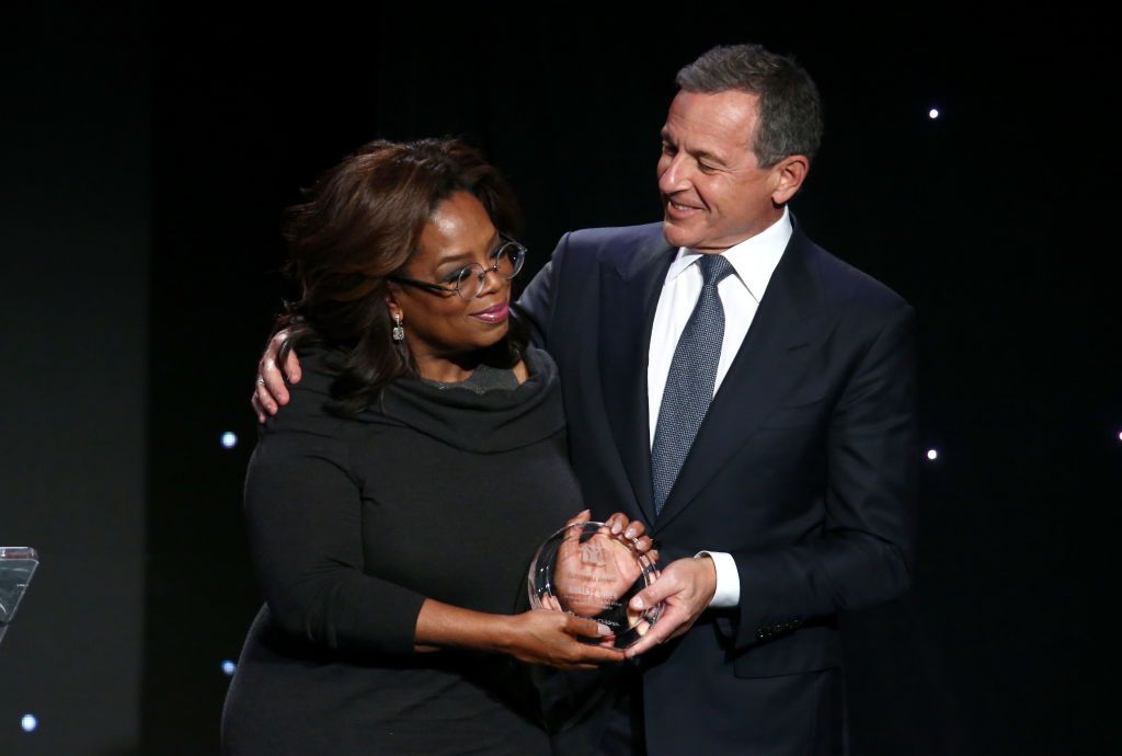 Oprah and Iger. 