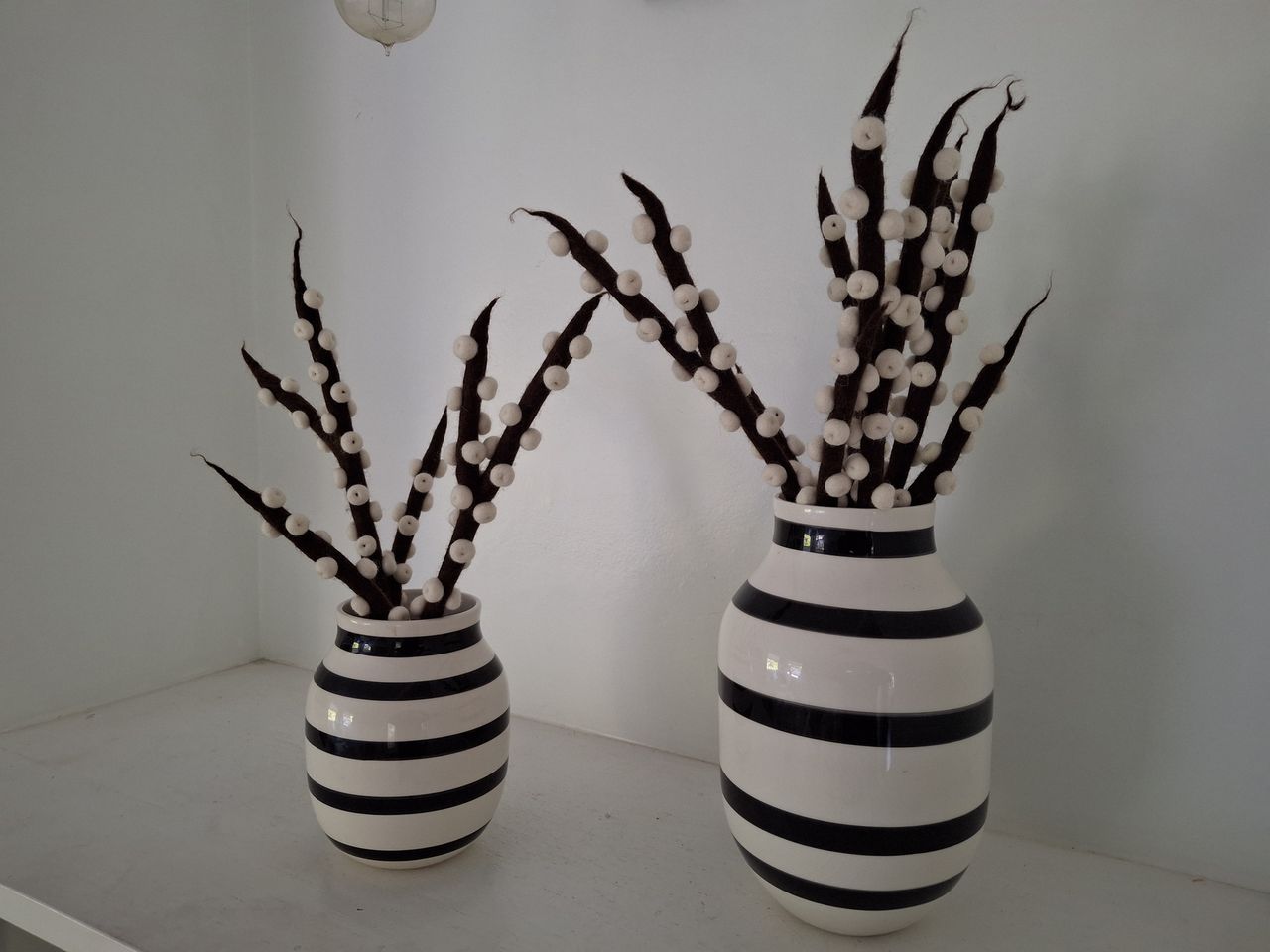 black-and-white vase shot by Galaxy A35