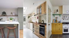 Three kitchens with curated shelves