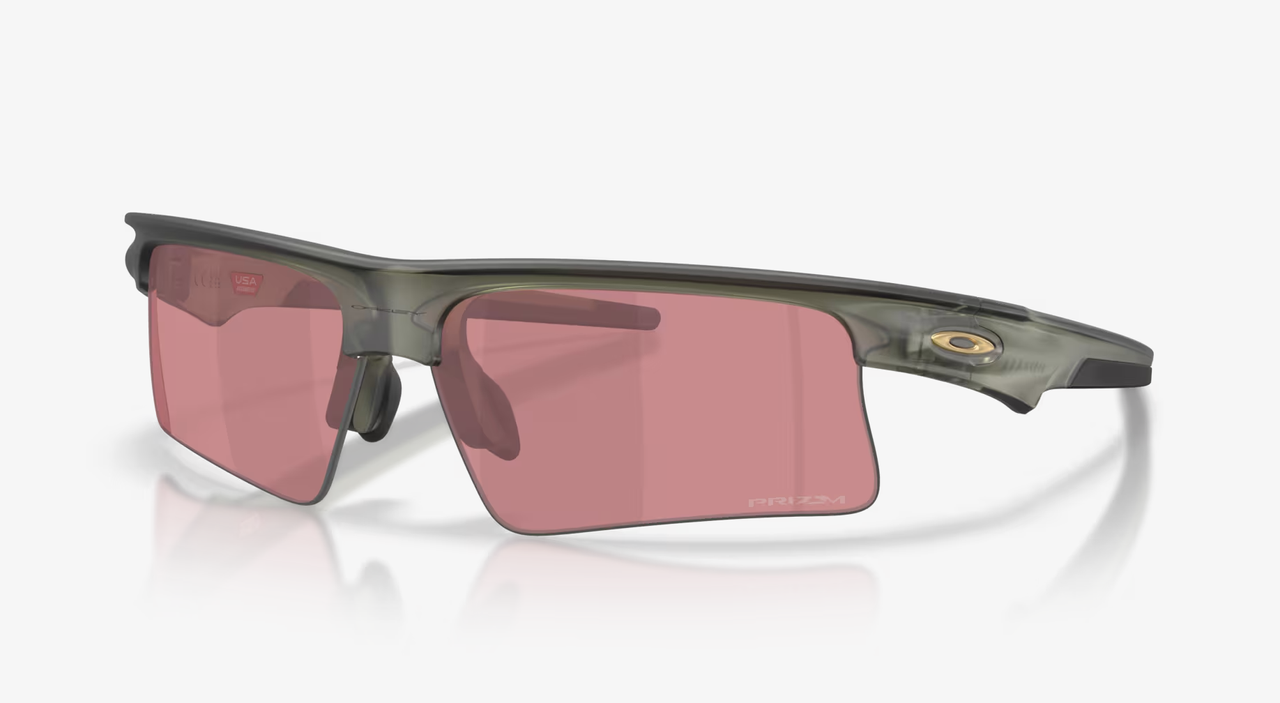 A pair of Oakley Bisphaera sunglasses with red lenses
