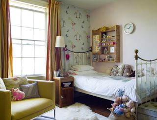 child's bedroom with vintage style in a Grade II listed Georgian townhouse