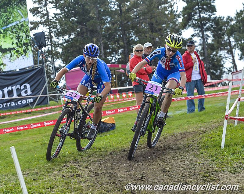 Greta Seiwald (Italy) and Jana Czeczinkarova (Czech Republic)
