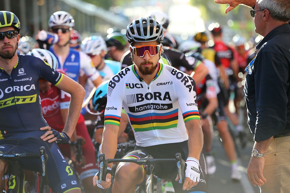 Peter Sagan is calm and relaxed as he waits for the start