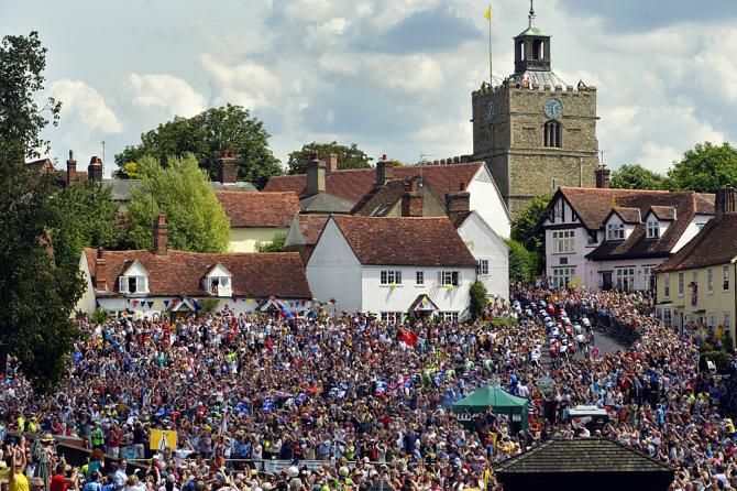Crowds on stage 3 of the Tour de France