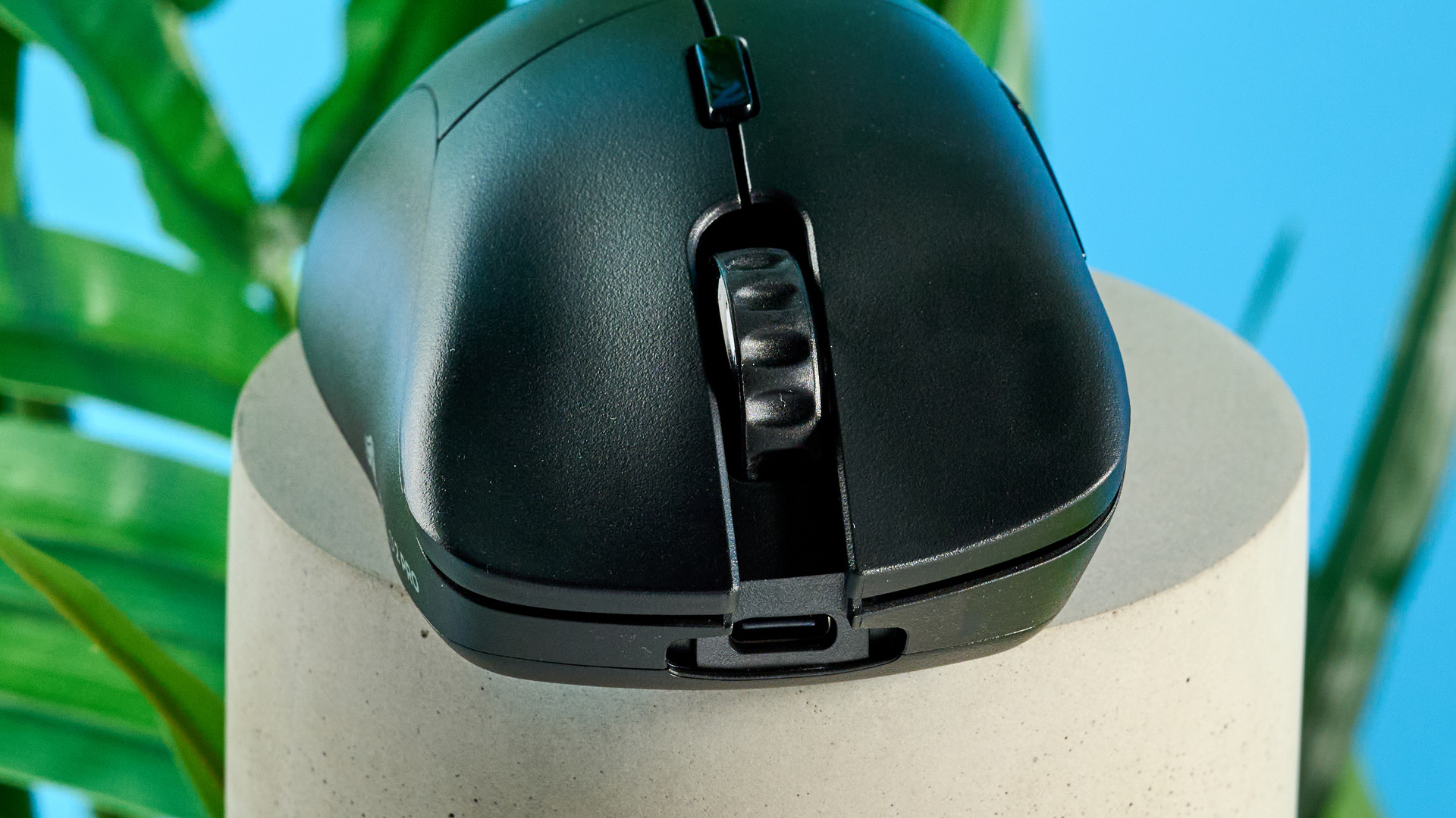 A black Glorious Model D2 Pro wireless gaming mouse