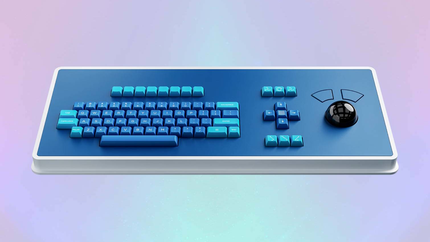 MDR Dasher Keyboard on colored background