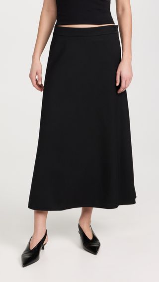 A-Line Midi Skirt