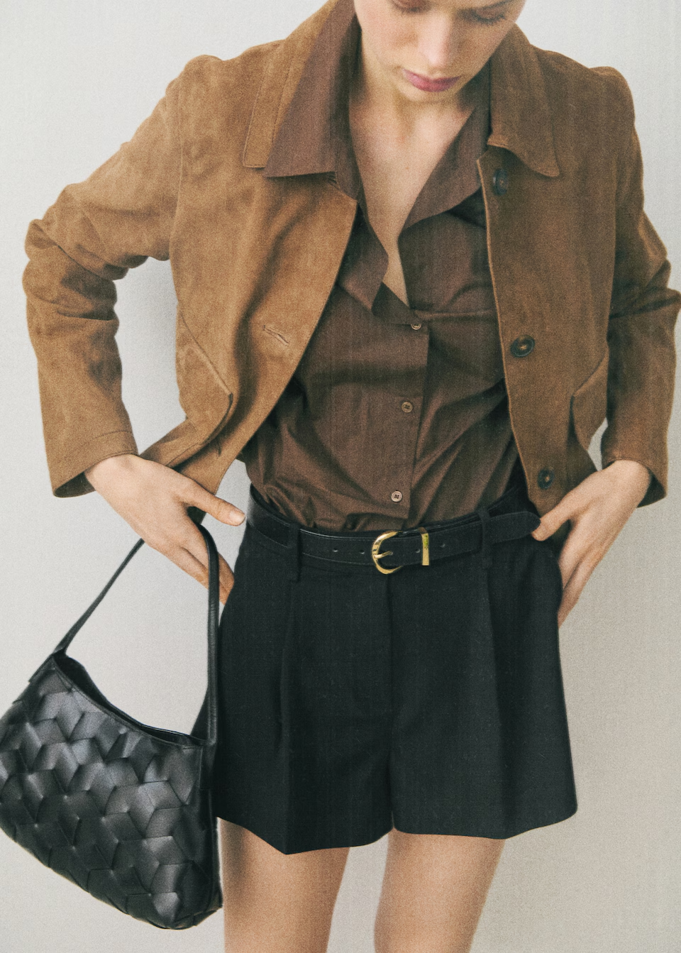 Mango Suede Leather Jacket