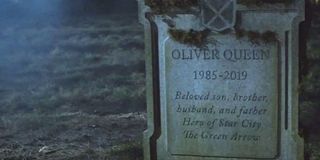 Oliver Queen headstone Arrow Season 7 finale The CW
