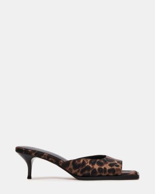 Gem Leopard Square Toe Mule Heel | Women's Heels – Steve Madden