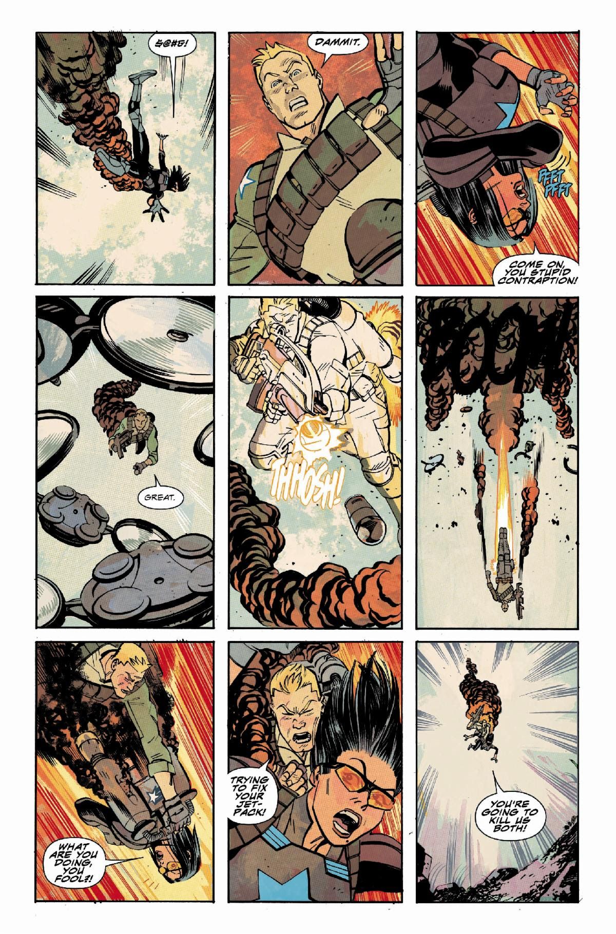 Preview art pages from G.I. Joe #1.