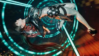 Promotional screenshot of EVE from Stellar Blade