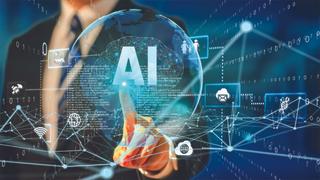 5G and AI technology, Global communication network concept. Business graph. Global business.