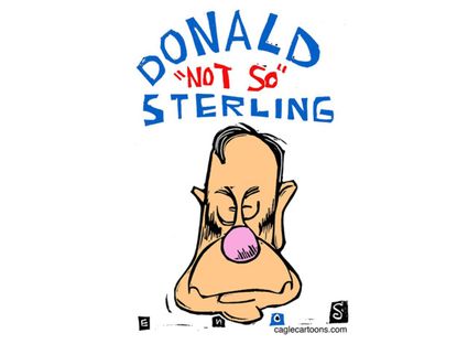 Editorial cartoon Donald Sterling Clippers