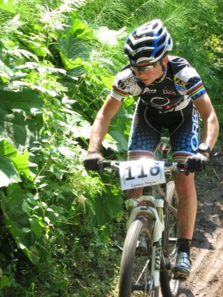 Zakelj looked good and in control on the technical cross-country course.