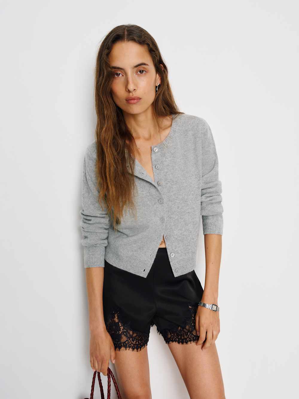 Clara Cashmere Crew Cardigan