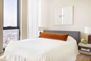 Master bedroom at The Brooklyn Tower apartment