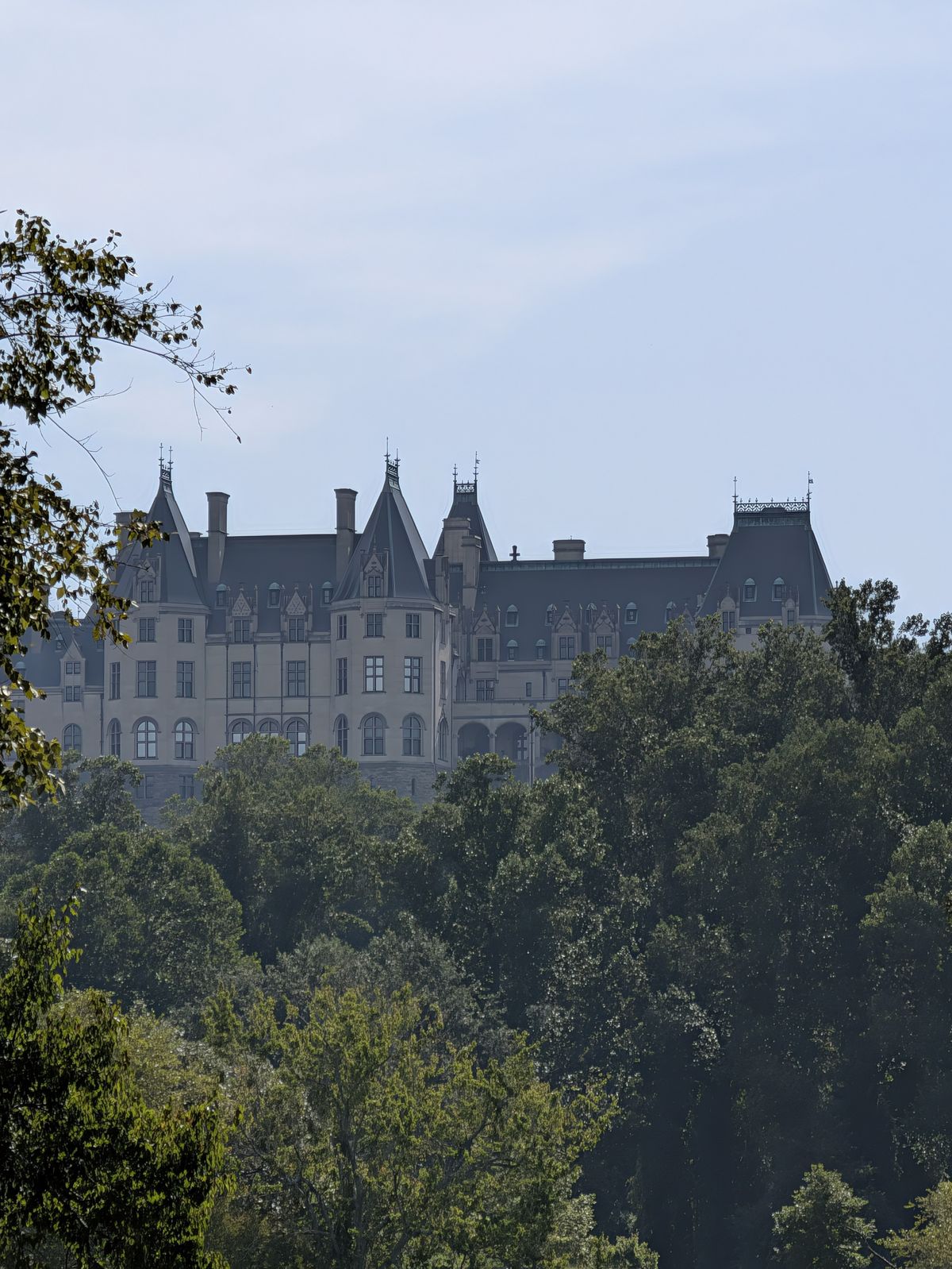 A 10x zoom photo sample of the Biltmore Estate, taken with a Google Pixel 11 Pro
