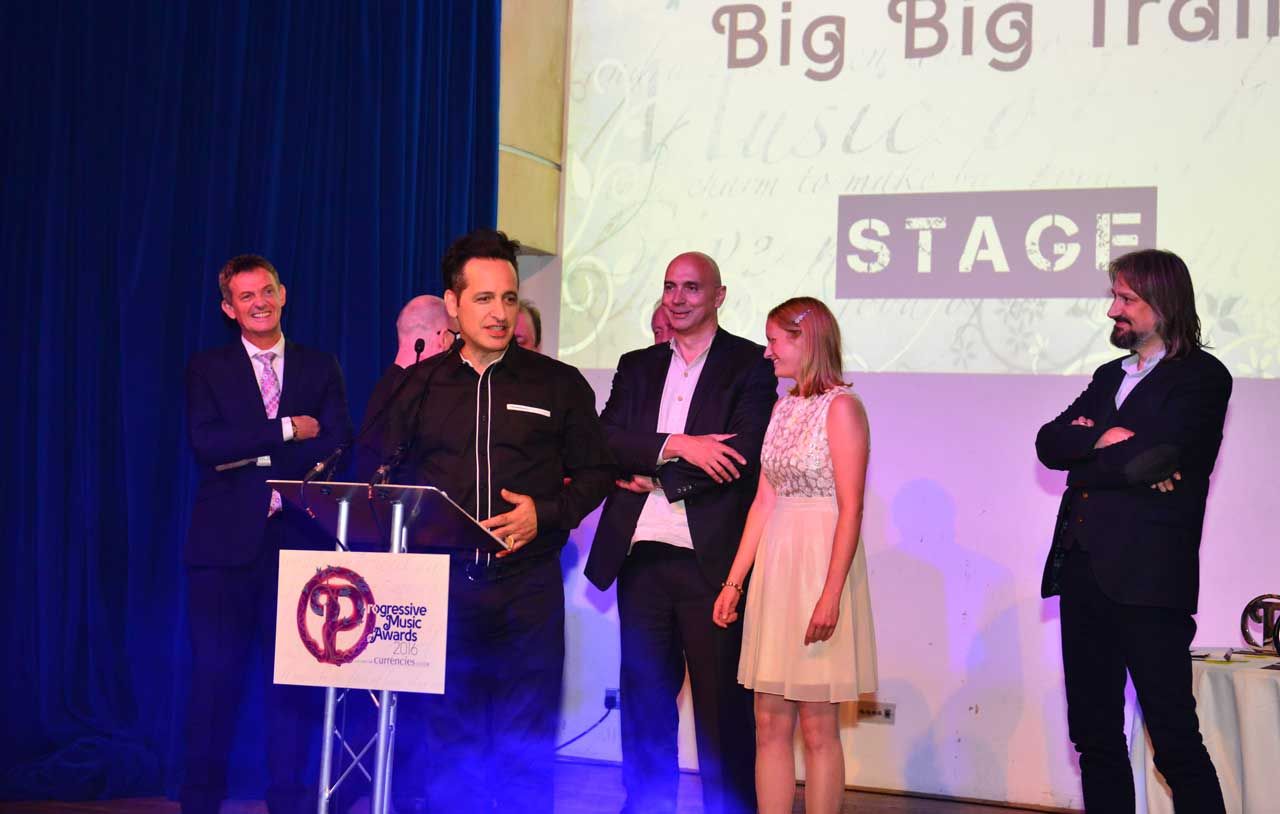 Big Big Train collect the award for Live Event