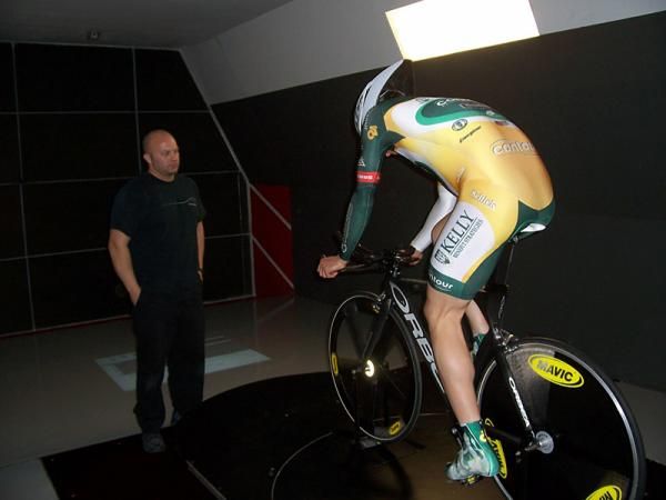 A2 Wind Tunnel's Mike Giraud advises Scott Zwizanski.