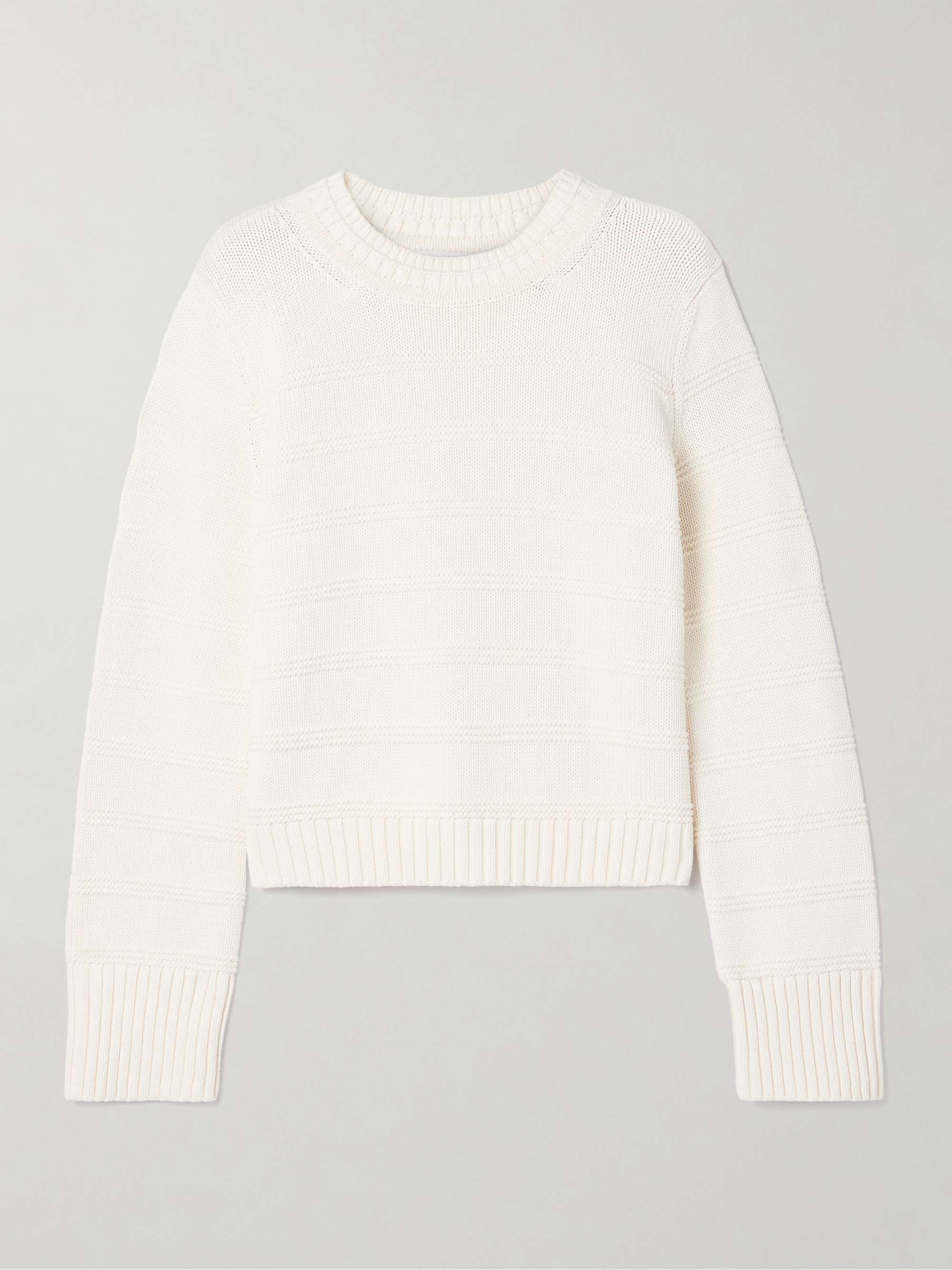 Jill Striped Cotton Sweater