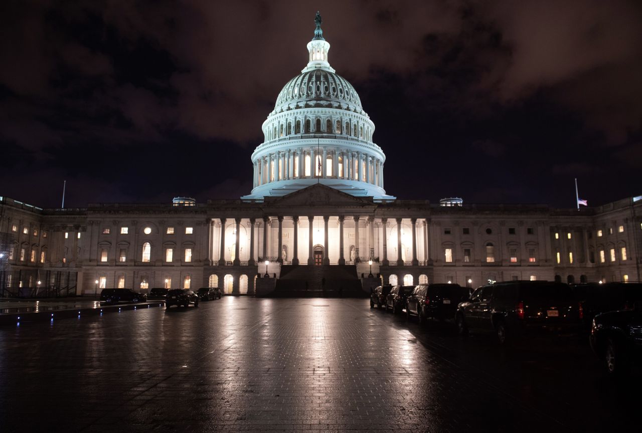 The U.S. Capitol is seen ahead of a government shutdown, December 21, 2018