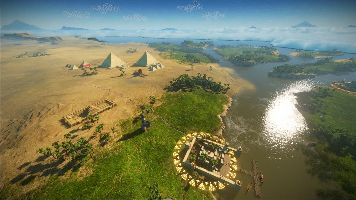 Total War: Pharaoh campaign map pyramids