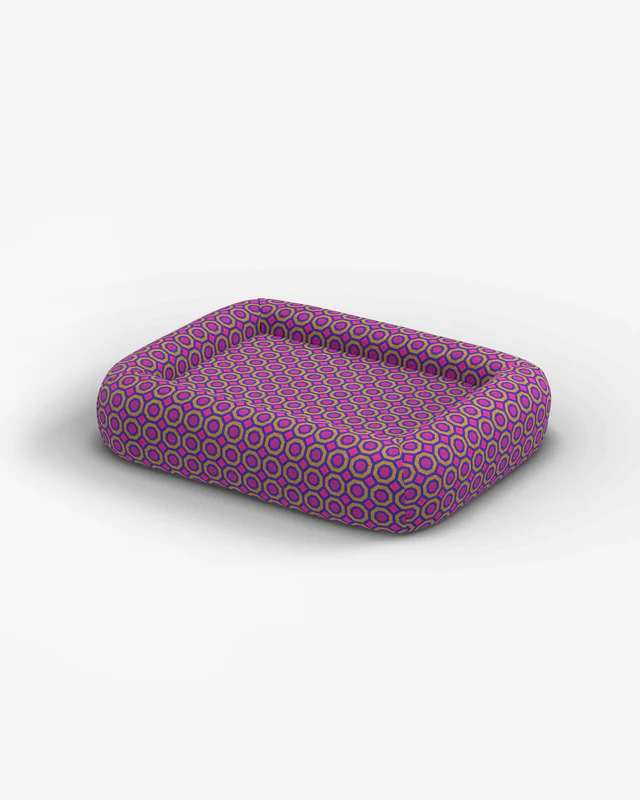 Ruggable deco geometric print pet bed