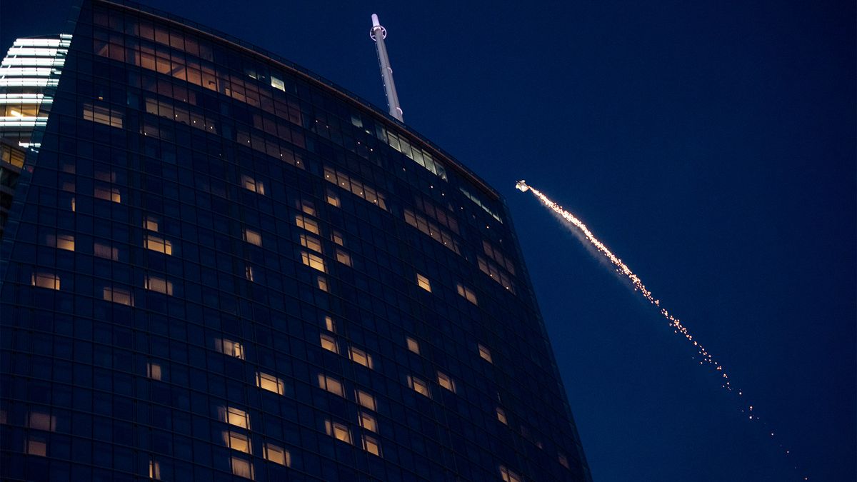 The Red Bull Air Force took to the skies on March 20, 2019 to celebrate the Supermoon.