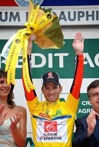 Hopes to raise his arms on July 27 on the Champs Élysées, too: Dauphiné winner Alejandro Valverde (Caisse d'Epargne)