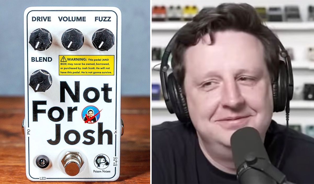 Poison Noises&#039; new Not for Josh pedal (left), Josh Scott