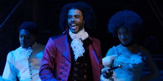 Daveed Diggs as Thomas Jefferson in the live stage film Hamilton