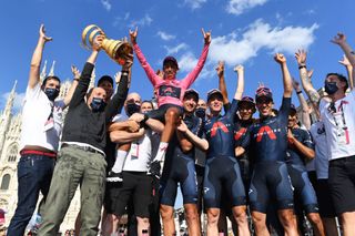 Ineos celebrates Egan Bernal's Giro d'Italia victory