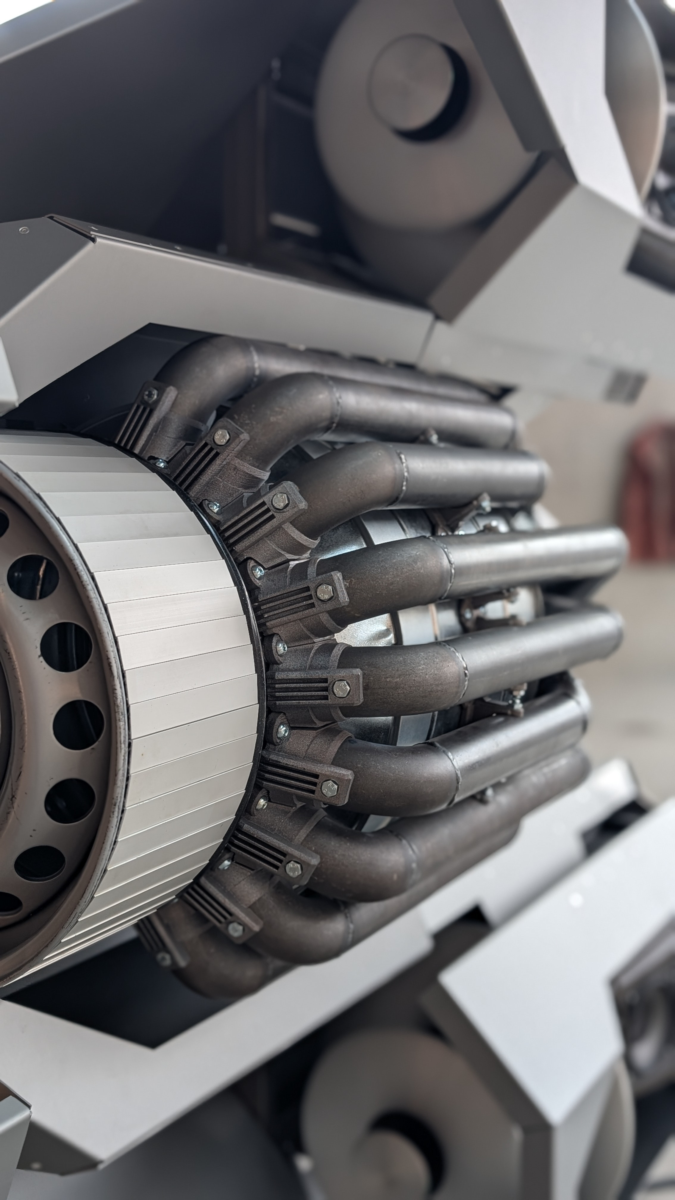 Detail design of the finished Spaceshop - the eagle-eyed will spot a hubcap