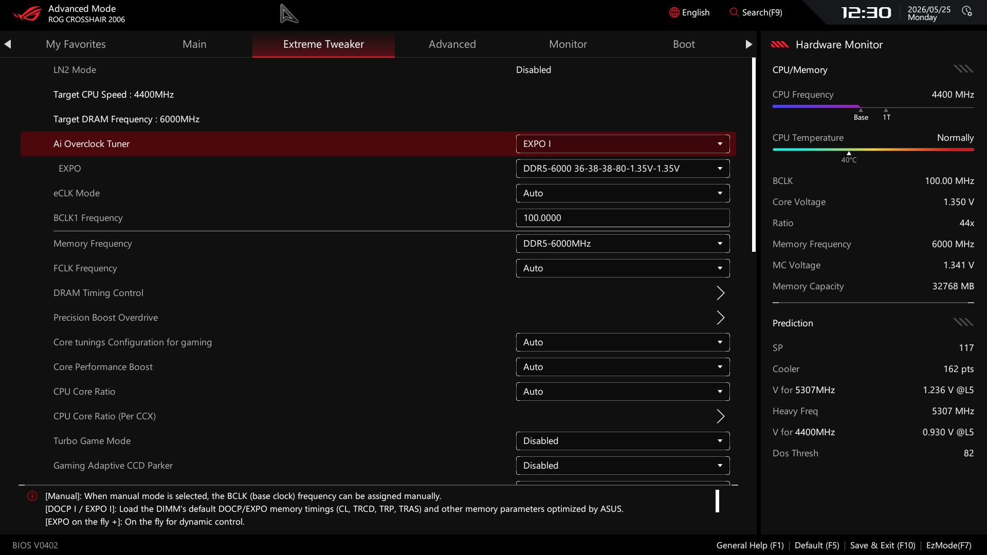 Asus ROG Crosshair 2006 - BIOS