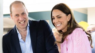 Prince William and Catherine, Princess of Wales during a visit to Abaco on March 26, 2022 in Great Abaco, Bahamas