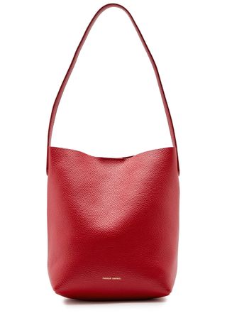 Mini Everyday Cabas Grained-Leather Shoulder Bag