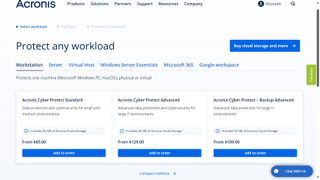 Acronis Cyber Protect Cloud: Plans and pricing