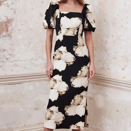 Mint Velvet Floral Midi Dress